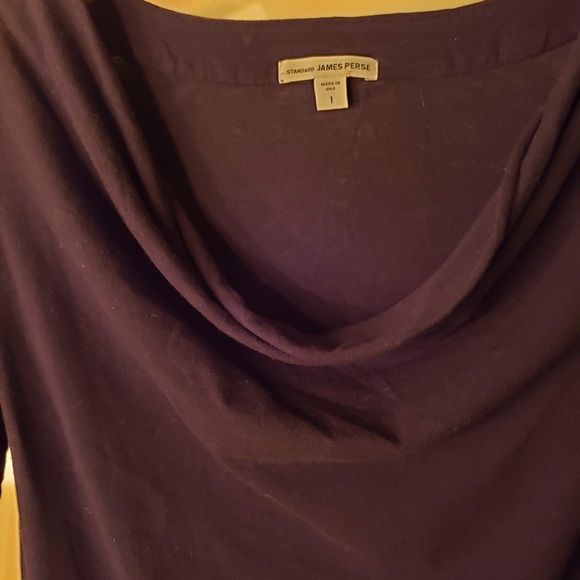 Black James Perse draped top! - Picture 3 of 5